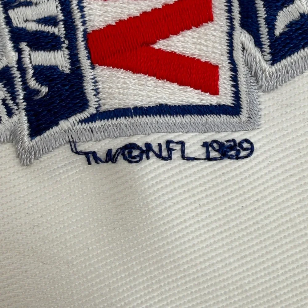 Vintage Annco Super Bowl XXIV Snapback Hat Mens OSFM‎ White 1989 NFL Embroidered